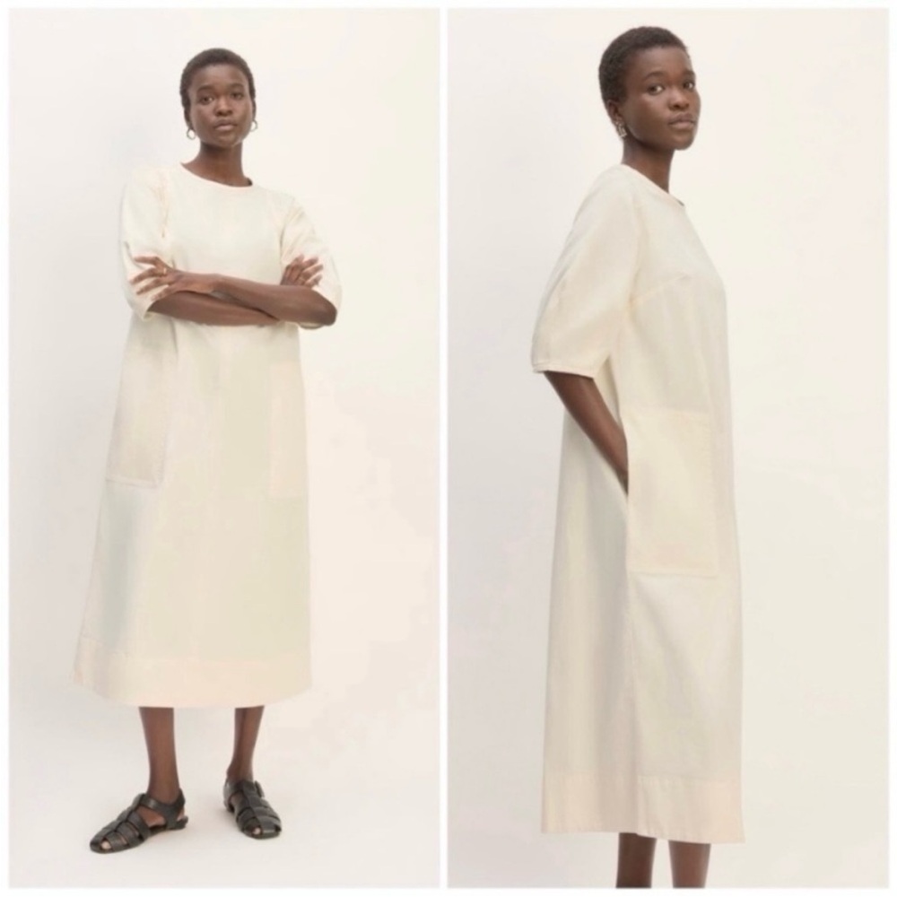 Everlane Midi Dress in Ecru